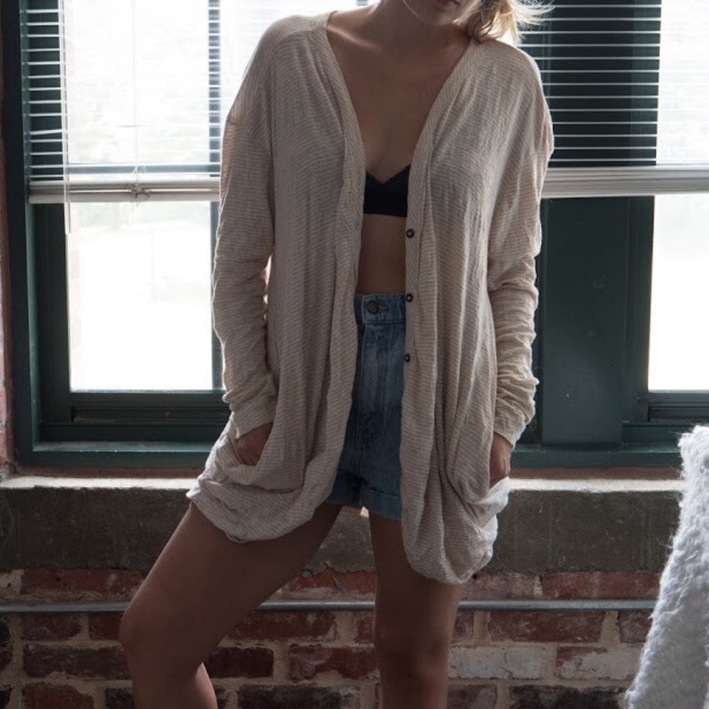 Free People Oversized Beach Cardigan